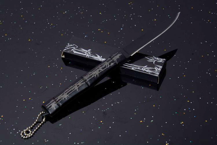 3Cr13 stainless steel blade material no logo Bamboo small size folding knife UD53016G